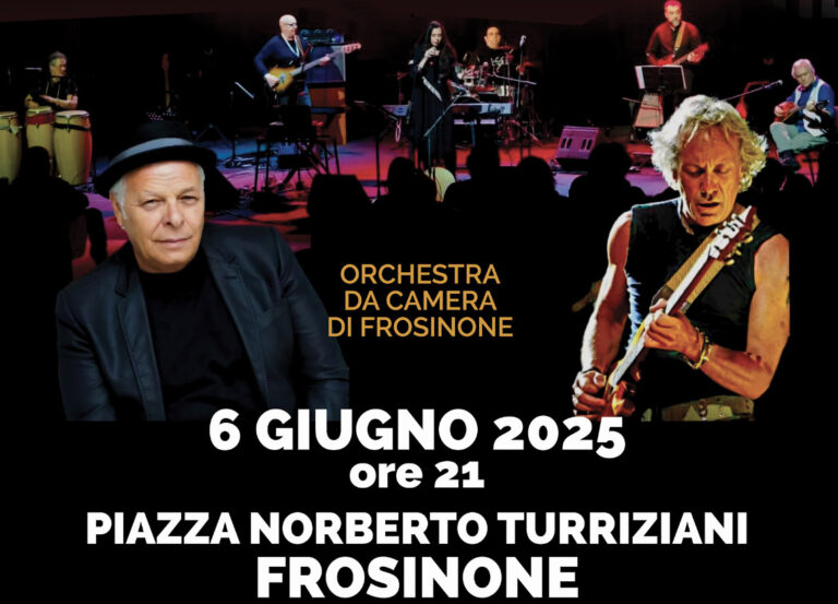Frosinone – In piazza Turriziani l’imperdibile concerto di Indaco con Enzo Gragnaniello e Ricky Portera