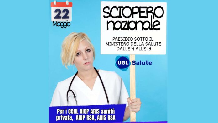 UGL Salute, 22 maggio sciopero nazionale UGL Salute, 22 maggio sciopero nazionale