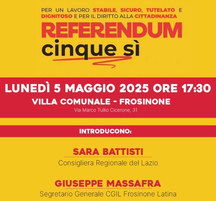 referendum sara battisti frosinone referendum sara battisti frosinone