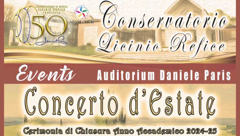 Concerto d’Estate al Conservatorio Licinio Refice