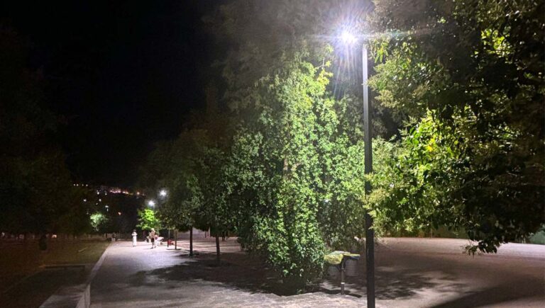 Frosinone, nuova illuminazione Parco Matusa