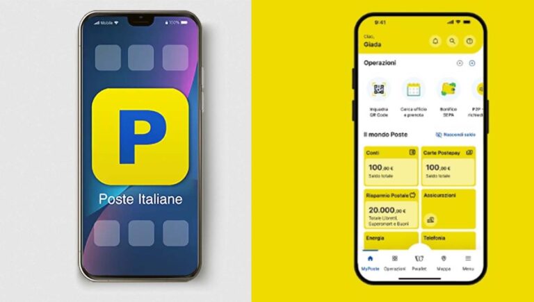 POSTE ITALIANE-nuova app