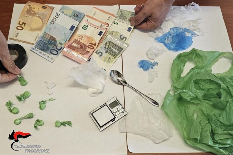 droga fiuggi spaccio