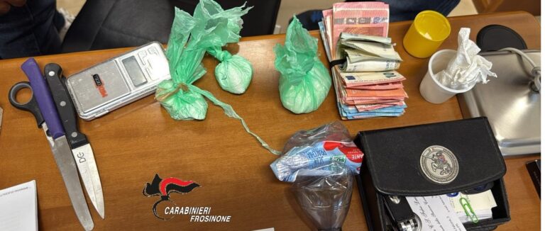 Ceccano – Spaccio, arrestato un 26enne
