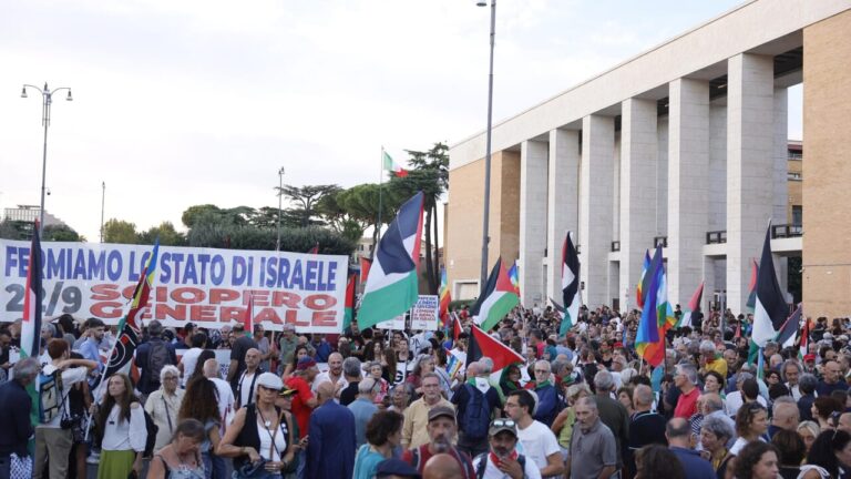 Corteo Gaza La Sapienza 16 settembre 2025