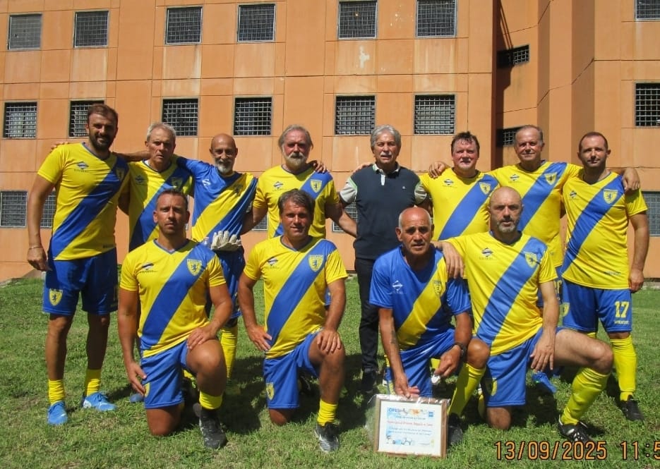 vecchie glorie frosinone calcio partita carcere frosinone settembre 2025