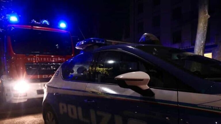 Polizia vigili fuoco notte-