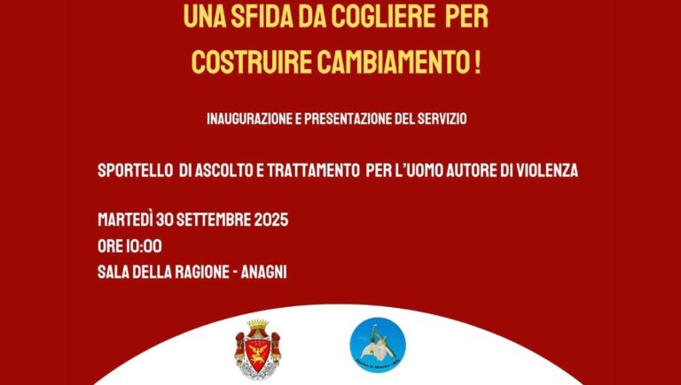 Sportello di ascolto e trattamento per l'uomo autore di violenza