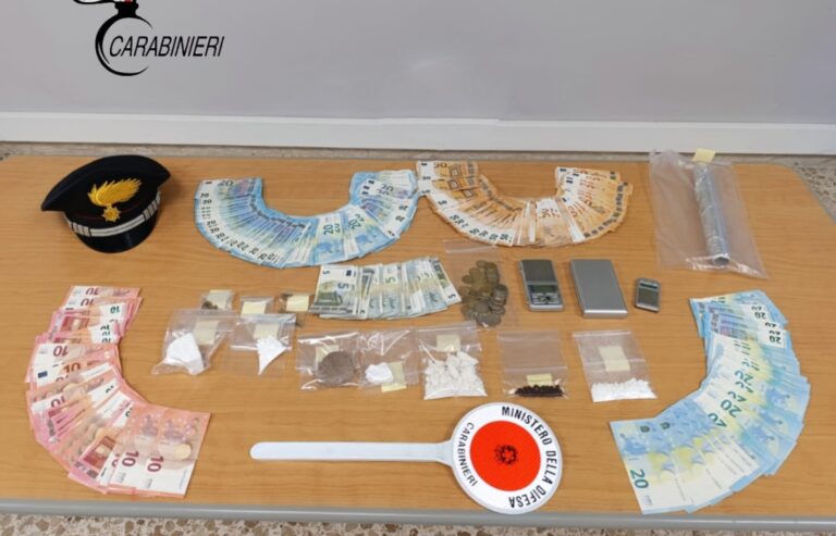 cassino droga donna arresto