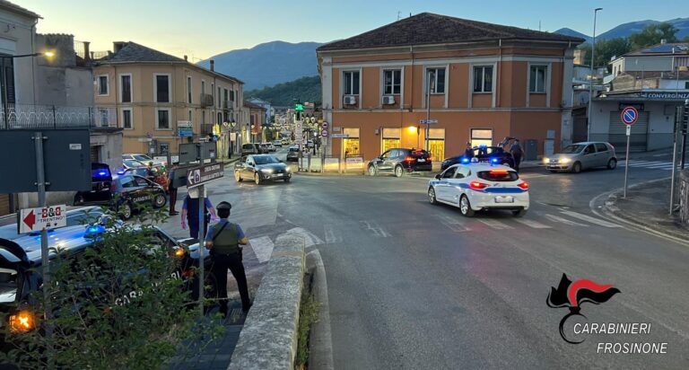 Sora – Le forze dell’ordine passano al setaccio il territorio: arresti e denunce