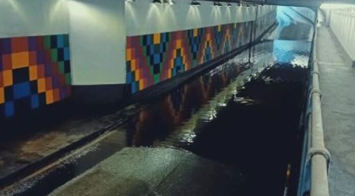 frosinone sottopasso allagamento