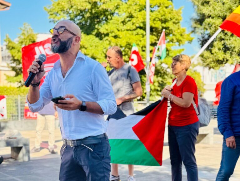Frosinone – La Cgil scende in piazza contro l’occupazione di Gaza
