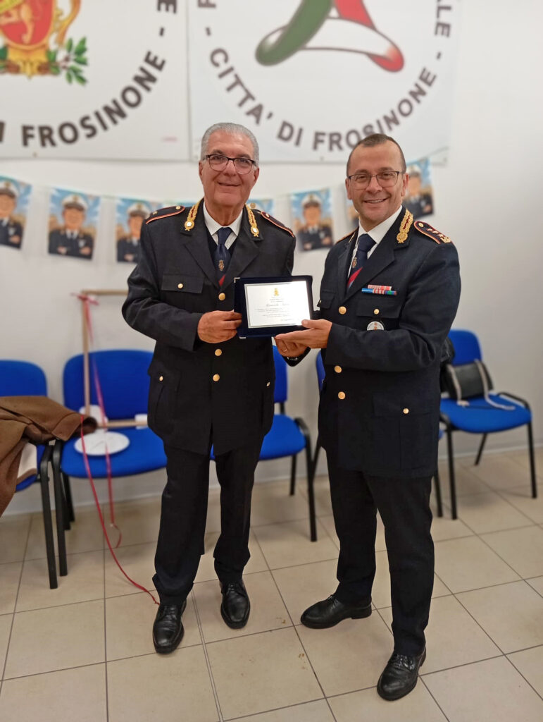 pensionamento tofani vicecomandante polizia locale frosinone