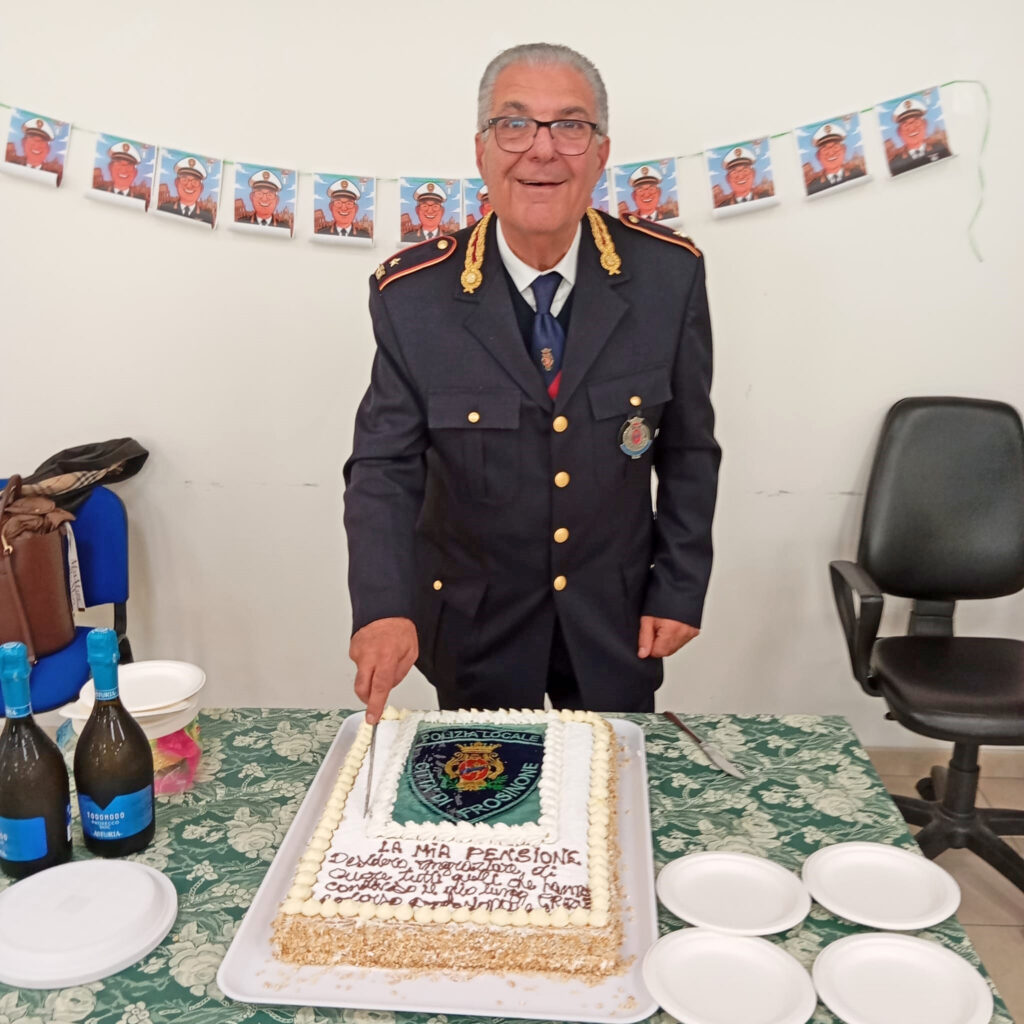 pensionamento tofani vicecomandante polizia locale frosinone