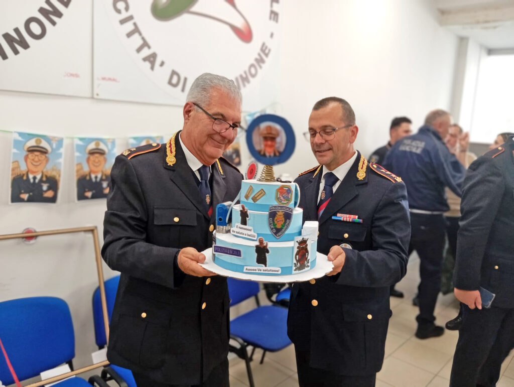 pensionamento tofani vicecomandante polizia locale frosinone