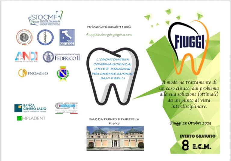 Fiuggi, il futuro dell’odontoiatria in un prestigioso convegno in onore del professor Sandro Rengo