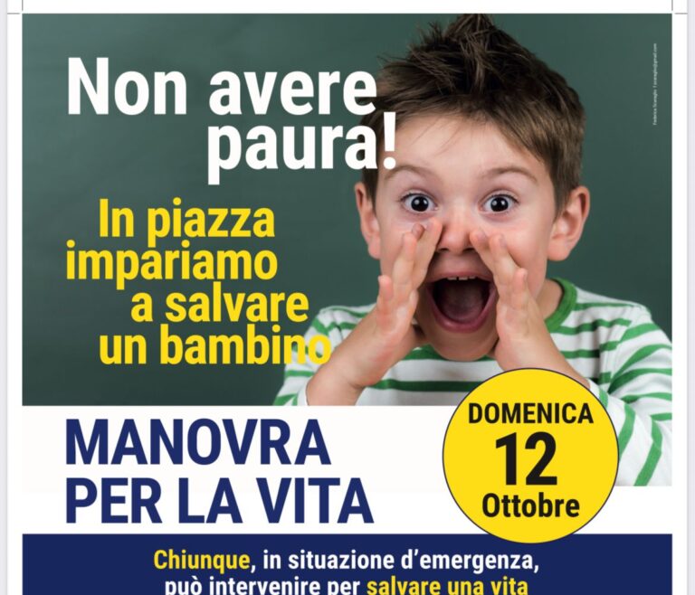 Manovre salvavita per salvare i bambini: appuntamento alla Casa della Salute di Pontecorvo