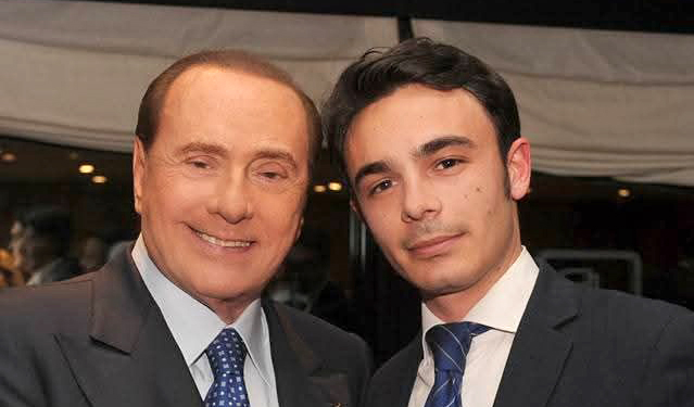 Samuel Battaglini con Silvio Berlusconi