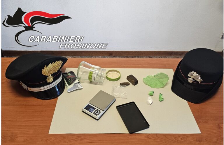 Fiuggi, operazione antidroga: 27enne tenta la fuga ma viene arrestato dai Carabinieri