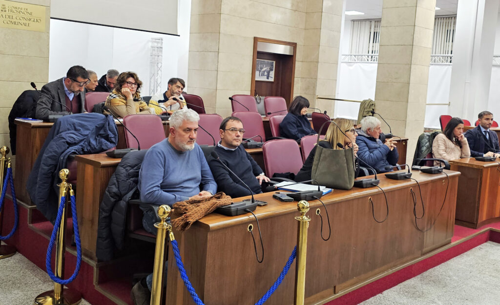 consiglio comunale frosinone guppo fdi fratelli d'italia franco carfagna, marco ferrara, francesca campagiorni e sergio crescenzi