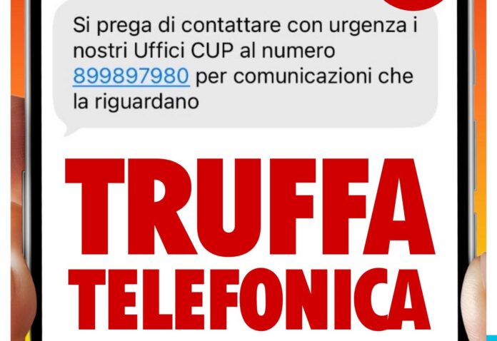 truffa telefonica sanità lazio