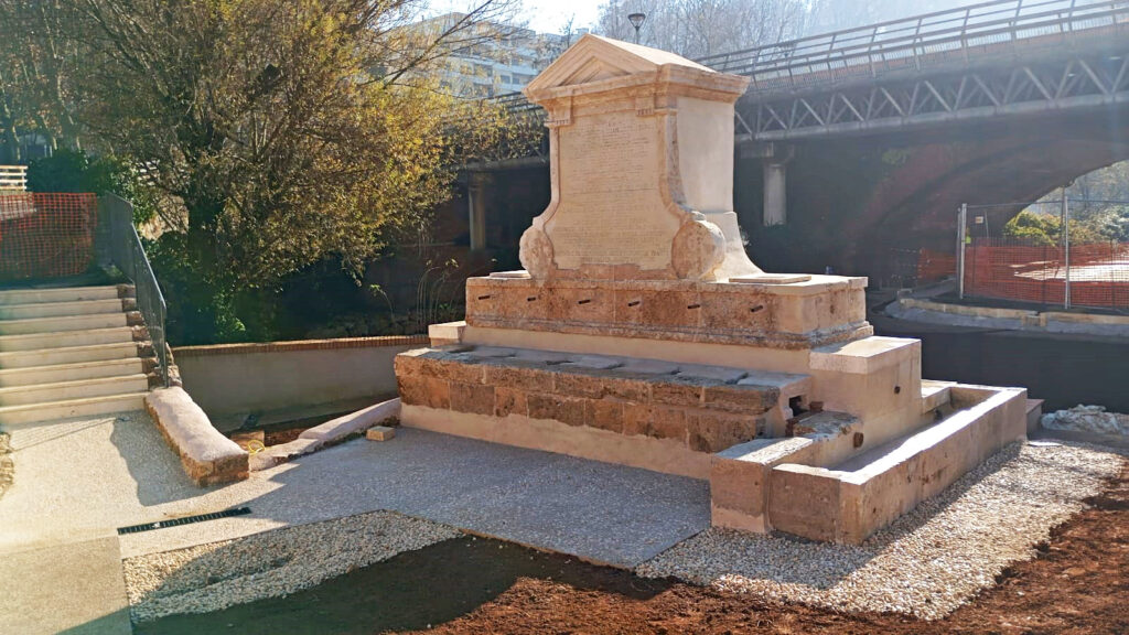 Lo stato di Fontana Bussi ieri, a lavori quasi completi