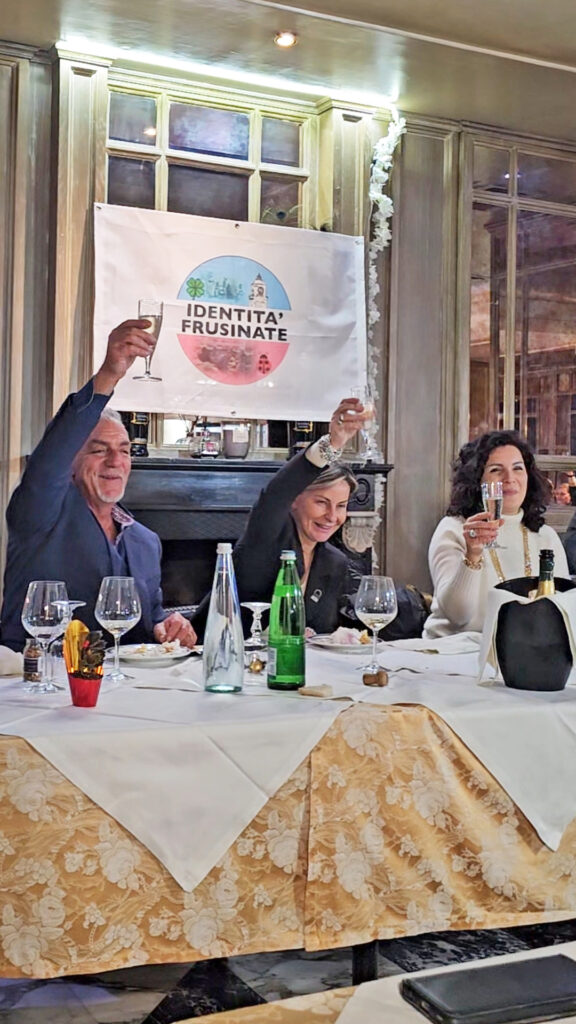 cena identità frusinate con riccardo mastrangeli christian alviani valentina sementilli