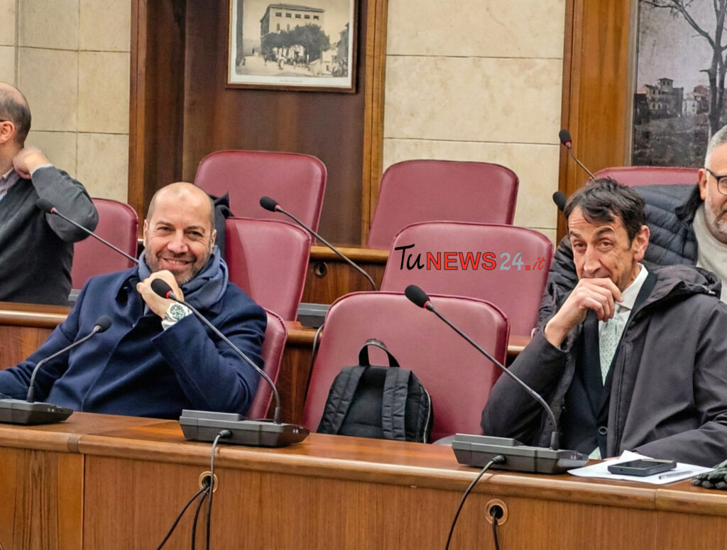 Antonio Scaccia e Christian Alviani Consiglio Comunale Frosinone