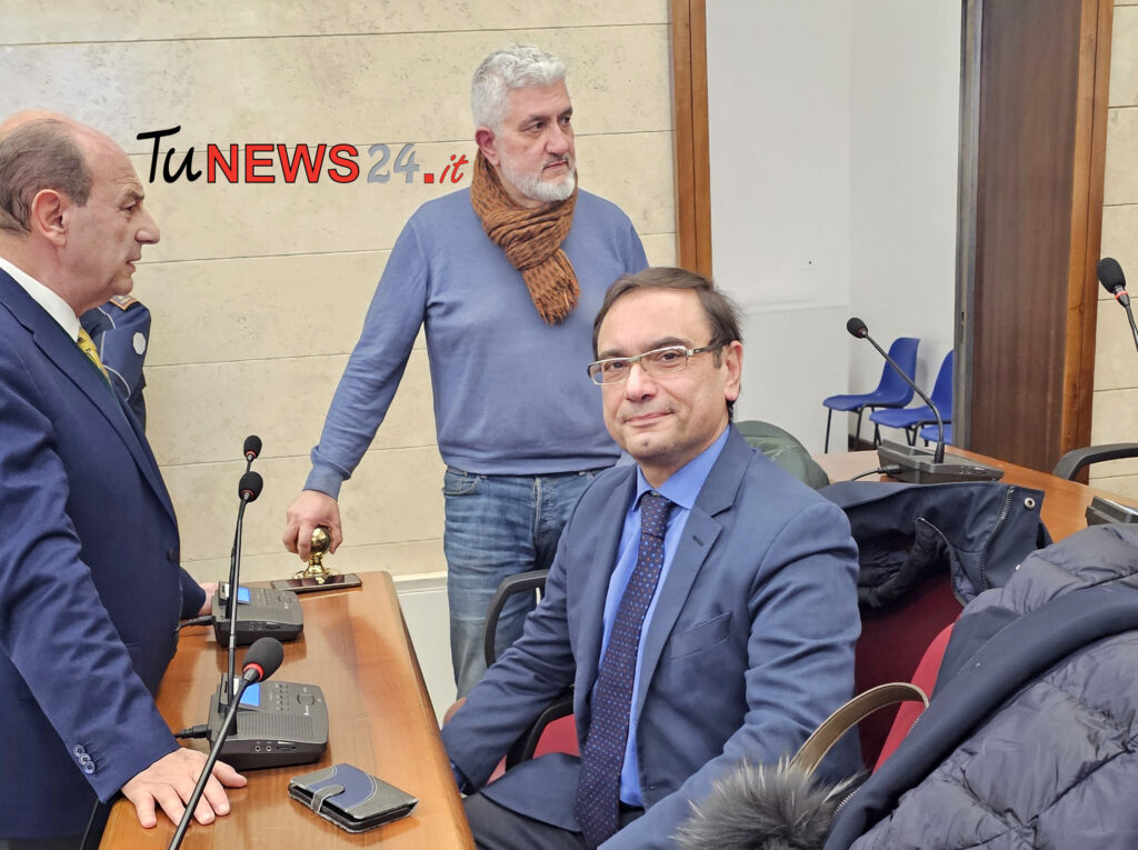 Riccardo Mastrangeli, Franco Carfagna e Marco Ferrara Consiglio Comunale Frosinone