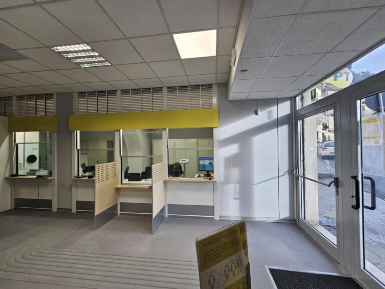 Il rinnovato ufficio postale di Piglio