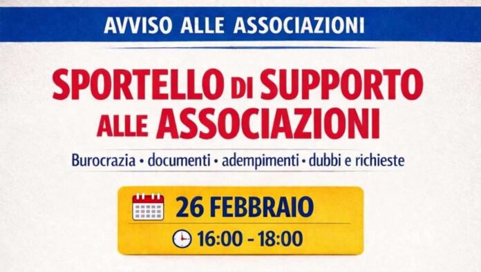 Sportello gratuito per associazioni e comitati