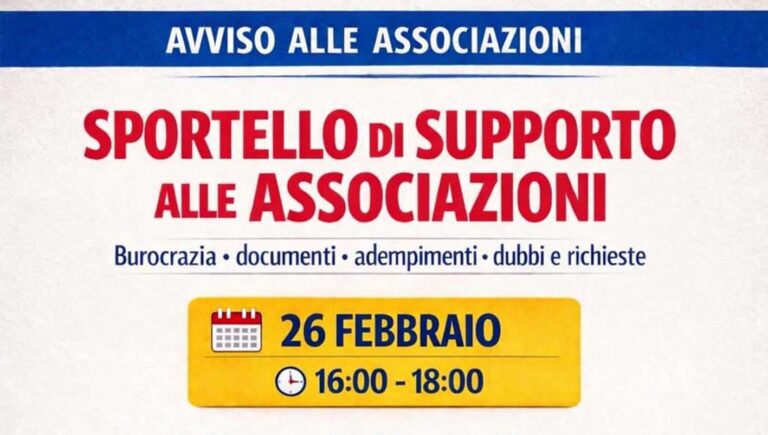 Sportello gratuito per associazioni e comitati