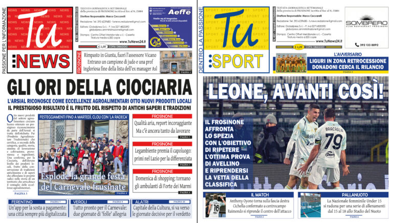 I nuovi numeri di ‘Tu News’ e ‘Tu Sport’: sfogliali gratuitamente
