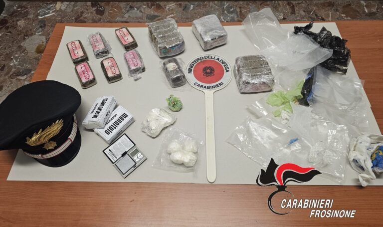 fiuggi droga spaccio carabinieri