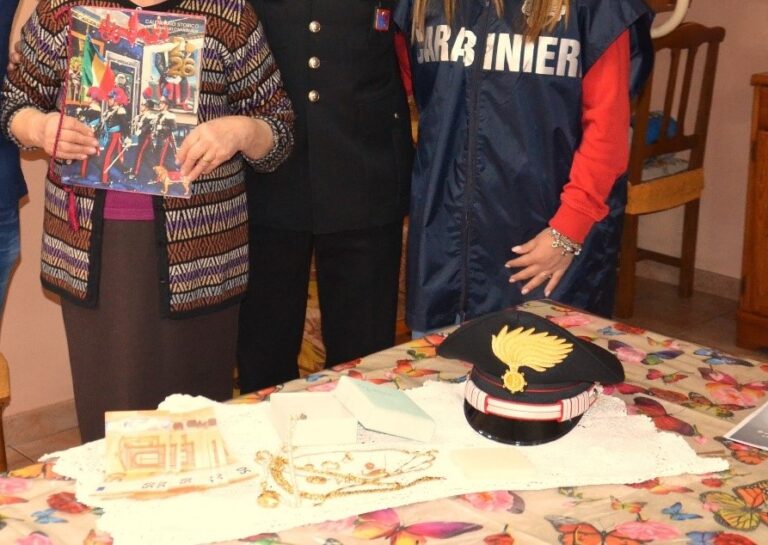 Truffa a un’anziana di 90 anni, arrestato 20enne: recuperati oro e contanti