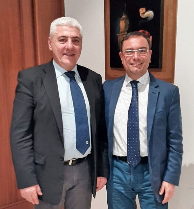 assessore massimo sulli e consigliere marco ferrara frosinone
