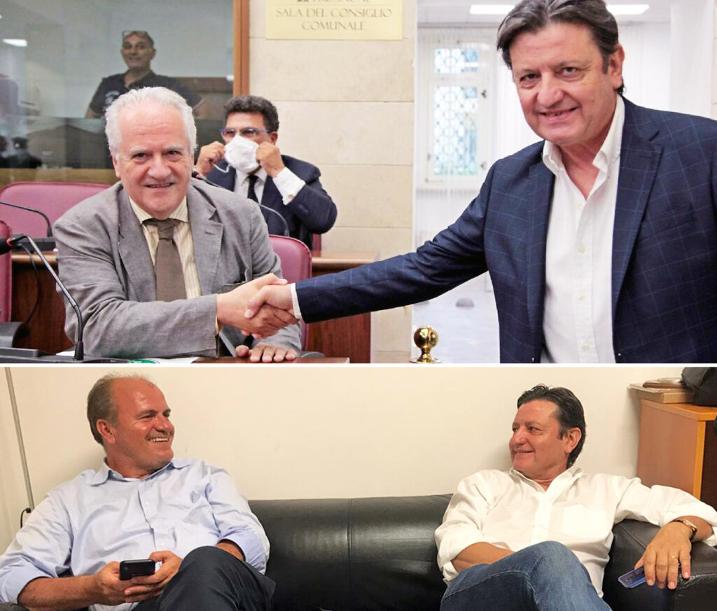 Mauro Vicano con Francesco De Angelis e Domenico Marzi