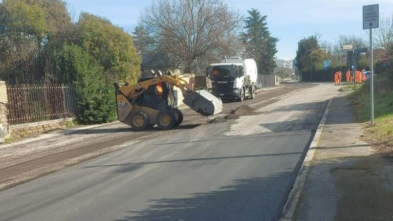 Frosinone, lavori via Selvotta – via Madonna delle Rose