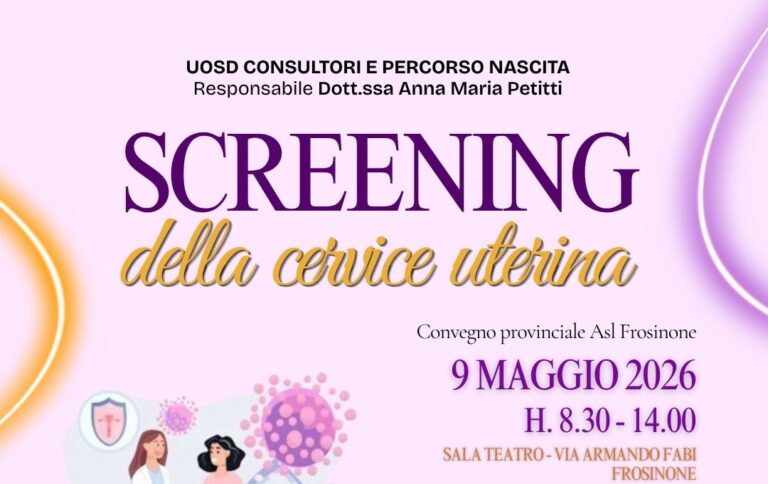 Frosinone – Prevenzione e salute femminile: un incontro dedicato allo screening della cervice uterina