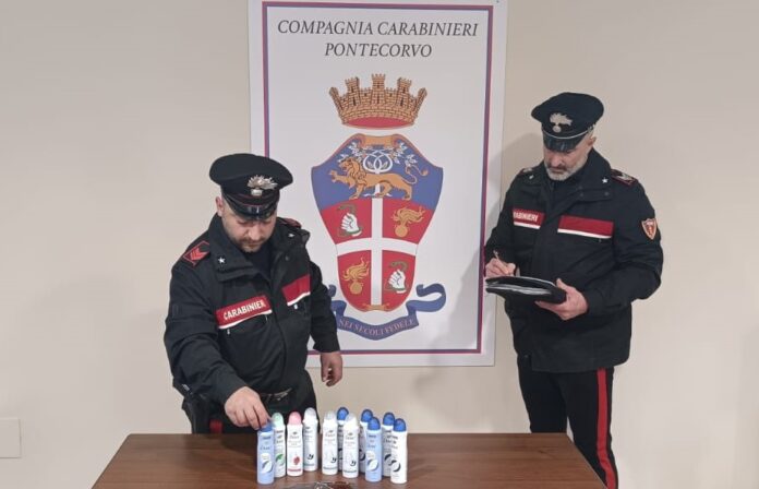 pontecorvo ladri carabinieri deodoranti