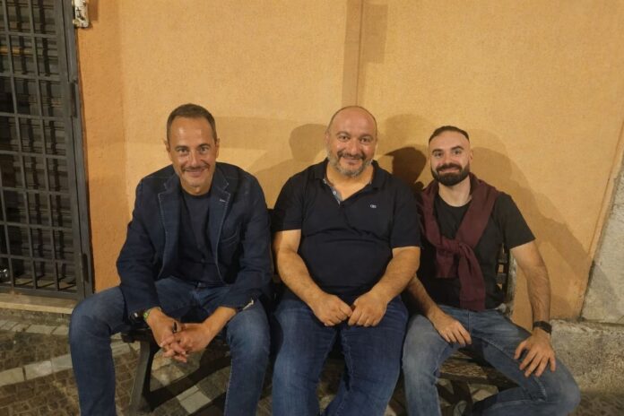 Il sindaco Querqui con gli assessori Ciotoli e Ruggiero