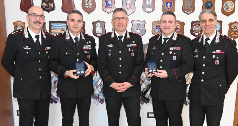 Carabinieri, due promozioni a Maggiore nel Comando Provinciale di Frosinone