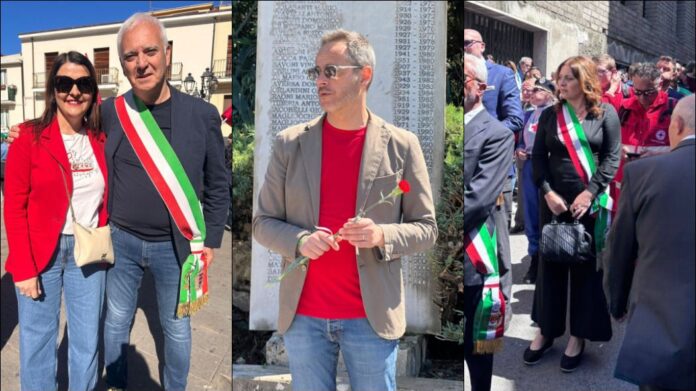 Andrea Querqui tra Emanuela Piroli, Mariano Ranieri (a sx) e Federica Maura