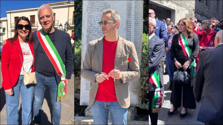Andrea Querqui tra Emanuela Piroli, Mariano Ranieri (a sx) e Federica Maura