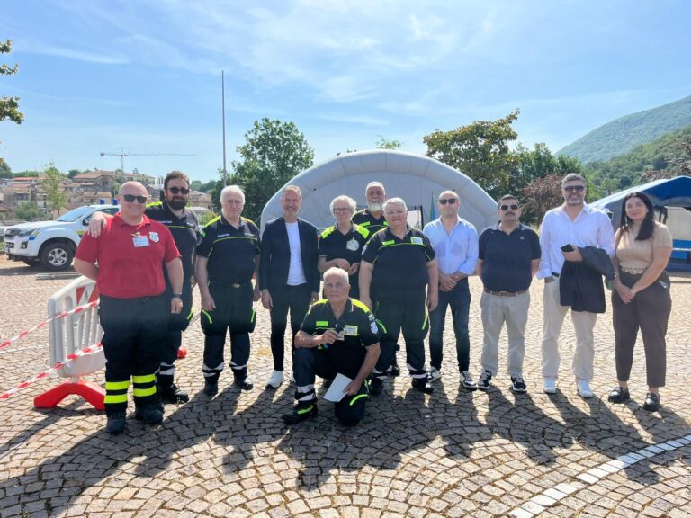 I volontari della Protezione civile