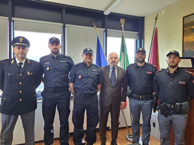 Cassino, cooperazione internazionale tra Polizie: ospitati due agenti polacchi