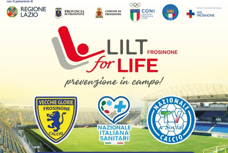 “LILT for Life – Prevenzione in campo”, il 9 giugno allo Stirpe sport e solidarietà per la lotta ai tumori