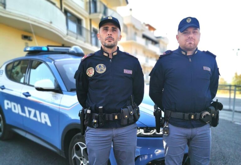 Cassino, anziano ferito e solo in casa salvato dalla Polizia