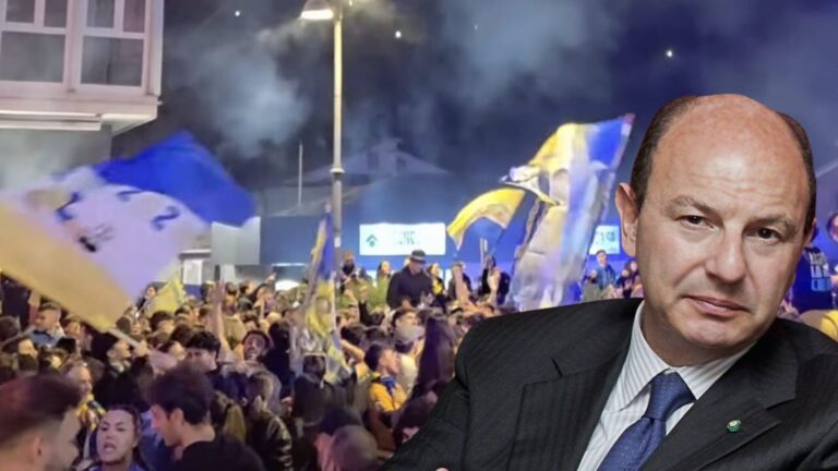 sindaco mastrangeli festa promozione frosinone calcio