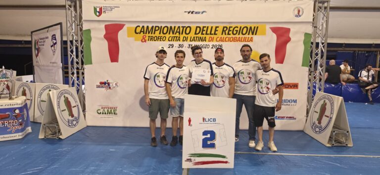 Latina capitale del calcio balilla: Sicilia campione delle Regioni, Lazio d’argento